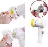 Multi-Purpose Electric Cleaning Brush: 5-in-1 Cleaning Power